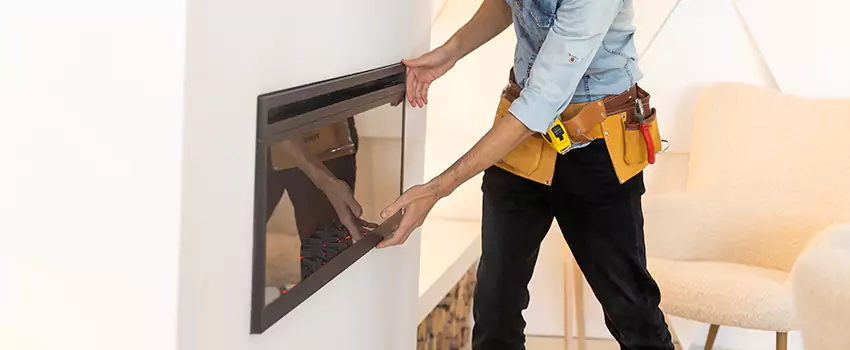Metal Fireplace Installation in Lansing, Michigan