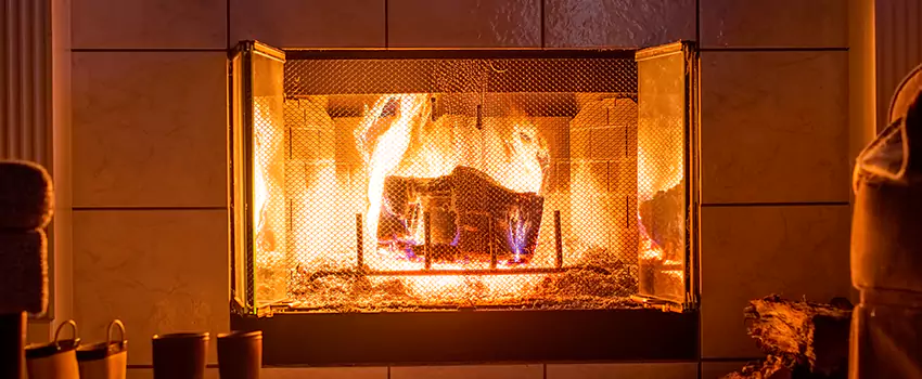 Mendota Hearth Landscape Fireplace Installation in Lansing, Michigan