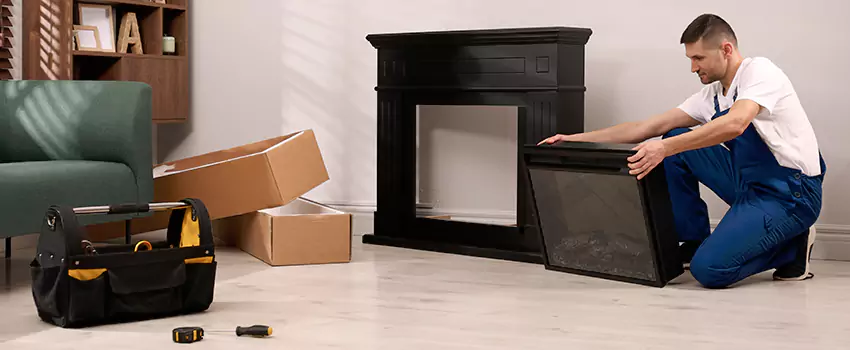 Old Rusted Metal Fireplace Repair And Replacement in Lansing, MI
